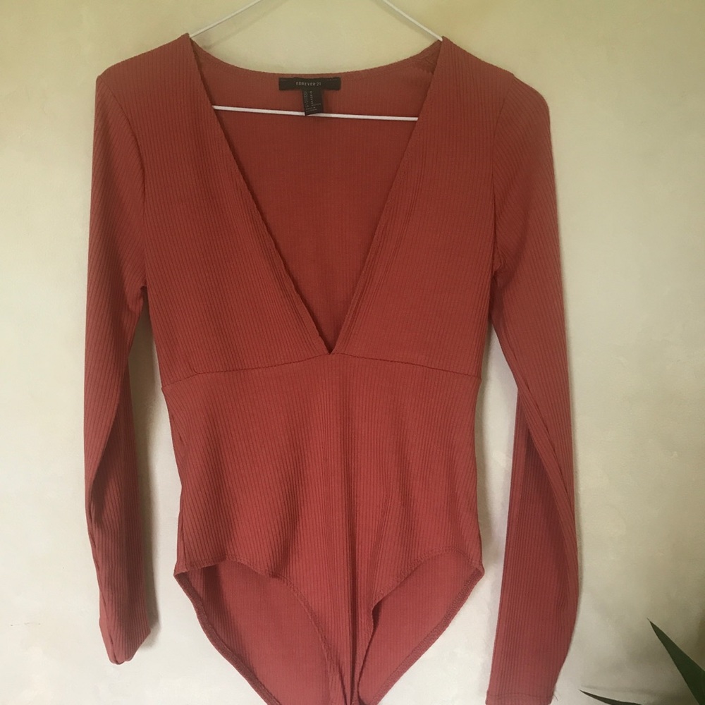 Forever 21 V-Neck Bodysuit